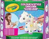 CRAYOLA Colour 'n' Style Unicorn | Colour Your Own Unicorn Again and Again | Includes Washable Marker Pens, Beads & Hairbrush | Ideal for Kids Aged 4+