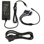 12V 5A Power Supply for CCTV Security Camera DVR Swann Lorex Defender 8 Split CG（Adapter with 8ways Cable）