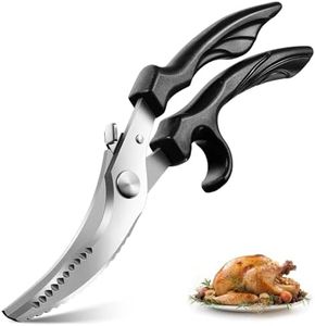 PURPLEBIRD Kitchen Scissors All Purpose - Stainless Poultry Shears Dishwasher Safe, Heavy Duty Kitchen Shears for Food, Cooking Scissor for Chicken, Fish, Turkey, Vegetable