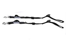 Windsor Nylon Elasticated Side Reins lunge - Black horse pony equestrian riding