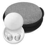 Geekria Shield Headphones Case Compatible with Soundcore Sleep A10/A20 Wireless Bluetooth Earbuds Case, Replacement Hard Shell Travel Carrying Bag with Cable Storage (Grey)