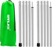 SAN Like Tent Poles Camping Tarp Poles Set for Canopy Awning Shelter Backpacking Hiking - Telescopic Adjustable Length Tent Sunshade Support Stick Rods (Adjustable Length - Steel 2packs)