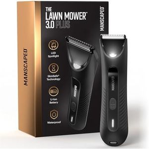 MANSCAPED® The Lawn Mower® 3.0 PLUS Groin & Body Hair Trimmer – Updated SkinSafe™ Trimmer Blade, Waterproof Wet/Dry Groomer, USB-C Rechargeable, Men’s Wireless Ball Shaver