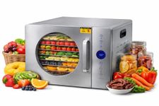 FATHOM Food Dehydrator 1200W – 8 Trays 304 SUS, Built-In Power Saver Function, Digital Touch Panel & Adjustable 30–90°C Temperature, Perfect for Fruits, Vegetables, Jerky, Meat, Yogurt & Herbs
