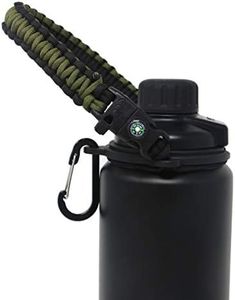 One MissionX Paracord Handle Compatible with Yeti Rambler 36oz 26oz 18oz 12oz 46oz Water Bottles, Durable Carrier Strap - Holder(Army Green/Comp+Starter)