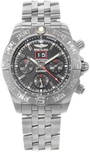 Breitling Men's BTA4436010-BB71SS Chronomat Blackbird Analog Display Swiss Automatic Silver Watch, Silver, bracelet