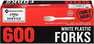 Daily Chef White Plastic Forks,, 600 Count (Pack of 36)