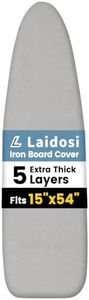 Ironing Board Cover and Pad Silver Gray 15''X54''