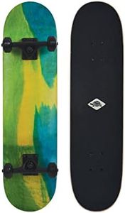 Schildkröt Skateboard Bigflip 31 ", Tavola Premium Completa, Piattaforma Concava con Double Kick e Griptape, Cuscinetto a Sfere ABEC9, Design: Splash, 510671