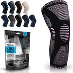 POWERLIX Knee Compression Sleeve - Best Knee Brace for Knee Pain for Men & Women – Knee Support for Running, Basketball, Weightlifting, Gym, Workout, Sports –Please Check Sizing Chart