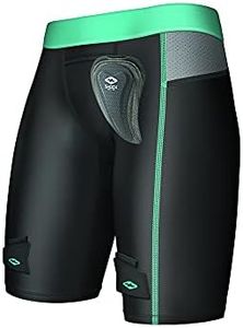 Girl's Compression Hockey Short w/Pelvic Protector Black XXS