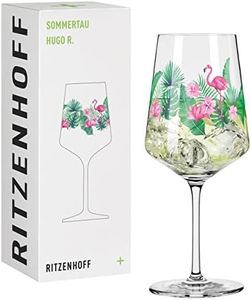 RITZENHOFF 2931014 Aperitif Glass 500 ml - Summer Tau Series - Motif No. 14 with Colourful Flamingo - Made in Germany