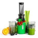 Ventray Ginnie Mini Cold Press Juicer, Small Slow Masticating Juicer for Vegetables and Fruits, High Juice Yield, Easy to Clean, Space-Saving, Fit for Personal/Travel/Picnic/Office - Green