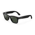 Ray-Ban Meta (Gen 2), Wayfarer, Shiny Black | Smart AI Glasses for Men, Women — 2X Battery Life — 3K Ultra HD Resolution — 12 MP Ultra-Wide Camera, Audio, Video — Transitions® Graphite Green Lenses