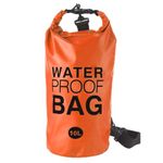 Pool Ladder Sand Bags, 10L Universal Swimming Pool Ladder Weights 250D PVC Waterproof Dry Bag Collapsible Water Container for Pool Ladders and Steps (Orange)