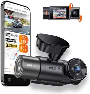 Vantrue N2X 2.7K Uber Dash Cam Front and Inside, 5G WiFi Dual Dash Camera for Car with HDR IR Night Vision, STARVIS 2, GPS, LTE Support, 24/7 Parking Mode, 2.5K/60FPS, Voice Control, Support 512GB Max