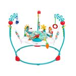 Baby Einstein Farm Explorers Jump & Learn Barnyard 2-in-1 Jumperoo with Interactive Toys, Music, Lights, & Sounds, Ages 6-12 Months