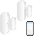 WiFi Door Sensor: Smart Door Open/Closed Detectors, Wireless Window Sensor App Notification, Contact Sensor for Home Security, Fit for Alexa Google Assistant (2-Pack)