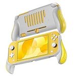 TNP Pro Grip Case for Nintendo Switch Lite Protective Shell Cover (Yellow) Vented Comfort Enhance Ergonomic Grips, Lightweight, Slim, Scratch & Shock Protector Nintendo Switch Lite Accessories