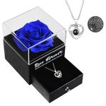 Unique Gifts for Women,Preserved Rose with Necklace for Women,Birthday Gifts for Women,Mom,Her,Sister,Wife,Friend,Girlfriend