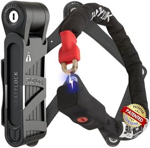Seatylock FoldyLock Compact Folding Bike Lock and Viking Bike Chain Lock - Patented Sold Secure Approved Bike Locks - Super Strong Antitheft Guard System Bike Locks with Keys for Bikes & Scooters