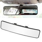 KITBEST Rear View Mirror, Panoramic Car Rearview Mirror Universal Interior Clip On Rear View Mirror to Reduce Blind Spot – Wide Angle – For Car SUV Trucks – Clear