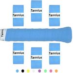 Tannius Tennis Racket Grip Tape, (6 or 9 Pack) Dry Feel Tennis Grips, Absorbent and Enhanced Tennis Overgrip (6-Pack Blue)