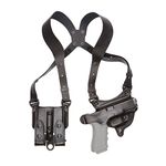 Aker Leather 107 FlatSider XR7 Shoulder Holster, 1911, Black