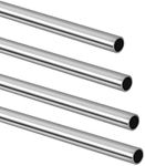 Tynulox 1/2" OD 304 Stainless Steel Tube (10 inch Length, Thickened Pipe Wall), 304 Stainless Steel Weldable Tubing Round Metal Pipe, Industrial Straight Tube, 4 Pcs