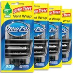 LITTLE TREES Car Air Freshener. Vent Wrap Provides Long-Lasting Scent, Slip on Vent Blade. New Car Scent, 16 Air Fresheners