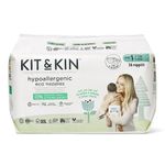 Kit & Kin Premium Eco Baby Nappies Size 1 | Plant-based & Hypoallergenic | Superior up to 12 Hour Leak Protection | Newborn 2-5 kgs / 4-11 lbs | Monthly Pack of 152 Nappies