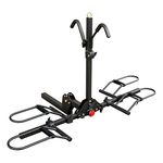 Young 200 lb 2-Bike Rack Hitch Mount Platform Style for Cars Trucks SUVs Minivans, fits MTB Gravel Road Bike with Up to 5-inch Fat Tire Carrier Rack - 2" Hitch Receiver