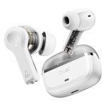 boAt Nirvana Space Truly Wireless in-Ear w/ 360º Spatial Audio, ANC Up to 32dB, 100hrs Playback, 4 Mics with AI-ENx™, Adaptive EQ, in-Ear Detection,DLC Drivers & Fast Pair(Celestial White)