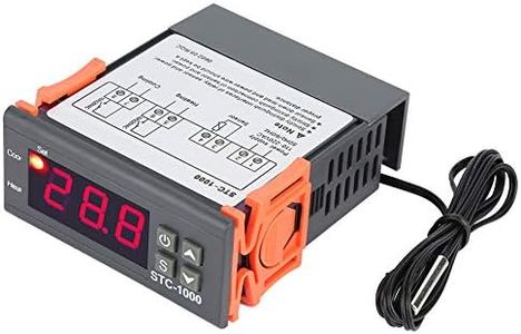 Temperature Controller, STC-1000 Digital Temperature Controller with Sensor Temp Sensor Electric Thermostat Control 110-220V
