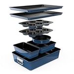 8-Piece Nonstick Stackable Bakeware