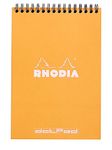 RHODIA 16503C - Spiral Notebook (Full Bound) Orange - A5 - Dotted Dot - 80 Detachable Sheets - 80G Clairefontaine Paper - Soft and Resistant Coated Card Cover - Classic