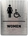 Women/Wheelchair Restroom Sign by G