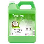TropiClean Aloe & Coconut Deodorizing Shampoo for Pets, 1 gal - Helps Effectively Eliminate Dog and Cat Odors, Made in the USA