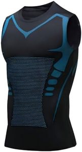 V-Boost, V2.0 Compression Shirt Men, Feel the Power of Confidence, Energy & Strength (2, Black, XXXL)