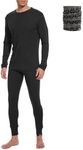 MERINNOVATION Merino Wool Base Layer Set for Men 100% Merino Wool Thermal Underwear Long Sleeve, Charcoal 250, Medium