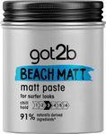 Got2b Beach Matt, Medium Hold, No Stickiness, Matt Texture Hair Paste, 100ml