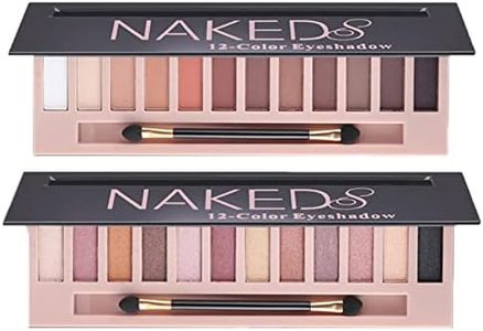 BestLand 2 Pack 12 Colors Makeup Nude Colors Eyeshadow Palette Natural Nude Matte Shimmer Glitter Pigment Eye Shadow Pallete Set Waterproof Smokey Professional Beauty Makeup Kit (2 PCS)