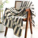 Folkulture Fall Throw Blanket for Couch 50" x 60", 100% Recycled Cotton Couch Blanket and Throws for Chair, Soft Throw Blanket for Bed or Bed Throws for Sofa, Fall Throws for Couch