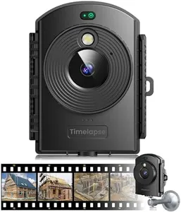 ZIMOCE Time Lapse Camera Outdoor - 1080P Timelapse Camera with IR Positioning, 180-Day Shooting, IP66 Water Resistant for Outdoor Construction, Plant Growth, Art Projects & Nature Exploration​​