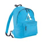 Personalised Backpack for Kids - Customizable Rucksack School Bag with Monogrammed Initial & Name for Boys & Girls, Ideal for Toddlers & Teens, with Padded Straps & Multiple Colors, 12L - Blue