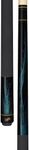 Dufferin Jet Black Pool Cue with Rich Blue Flame, 19-Ounce