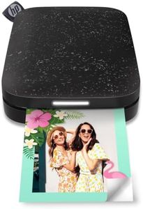 HP Sprocket 2x3 (5.1x7.5 cm) Instant Smartphone Photo Printer, Portable Color Wireless Mobile Printer, Zink Sticky-Back Photos, Print from App on Compatible iOS & Android Devices with Bluetooth, Black