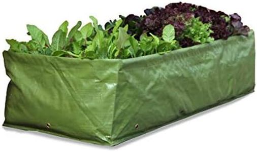 Haxnicks Multi-Purpose Reusable Grow Bag Garden Planter | Tomatoes Courgettes Salads Vegetable Plants | Green, 42 x 25 x 100 cm | Planter210101