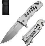 ALBATROSS EDC Cool Sharp Tactical Folding Pocket Knife,SpeedSafe Spring Assisted Opening Knifes with Liner Lock,Pocketclip,Glass Breaker,Seatbelt Cutter