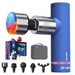 BOB AND BRAD A7 Pro Massage Gun with Heat and Cold Therapy, 11mm Amplitude Mini Massage Gun Deep Tissue Portable, 3200 RPM Professional Quiet Muscle Massager Gun for Pain Relief, Gift for Dad Mom